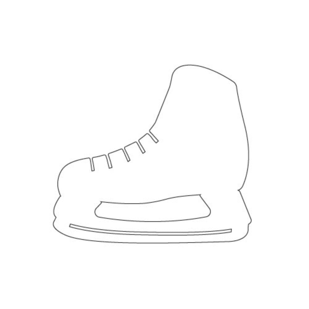 Hockey Skate Precut Glass - COE 90