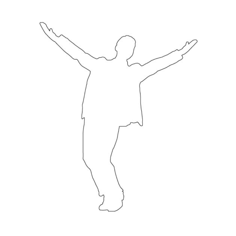 Precut Glass Shape - Male Entertainer - COE 96