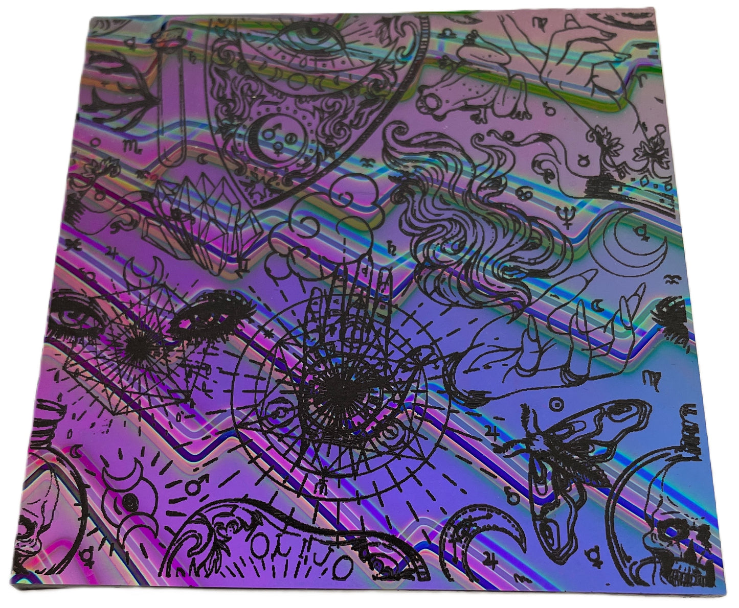 Mystic Visions Etched Dichroic Glass